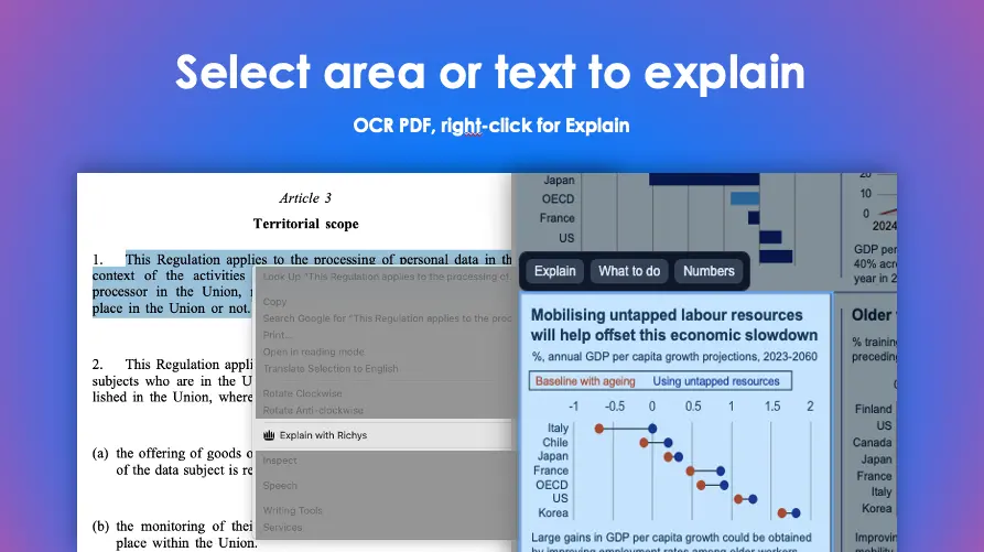 Screenshot 1 of Richys – Your AI Finance Decoder