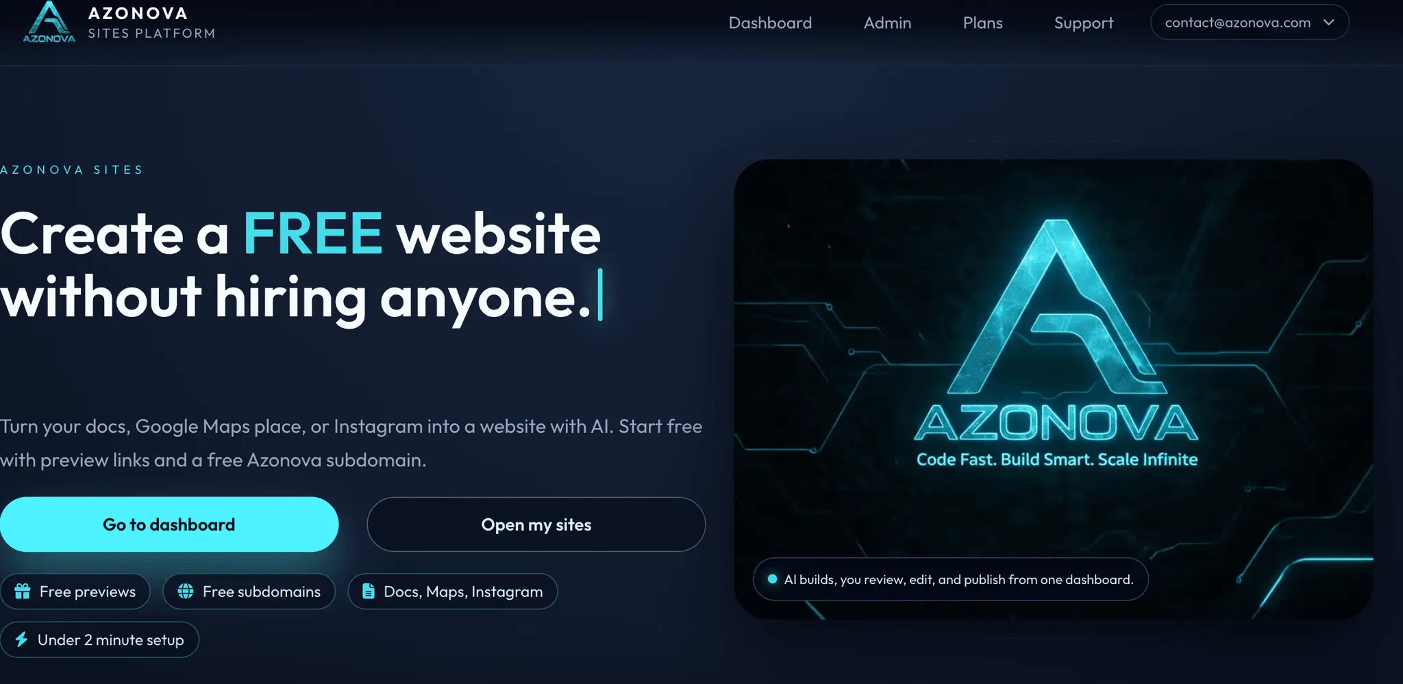 Screenshot 1 of Azonova Sites