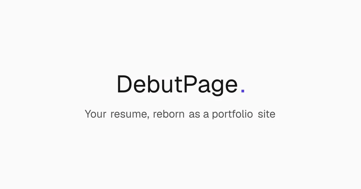 Screenshot 1 of DebutPage