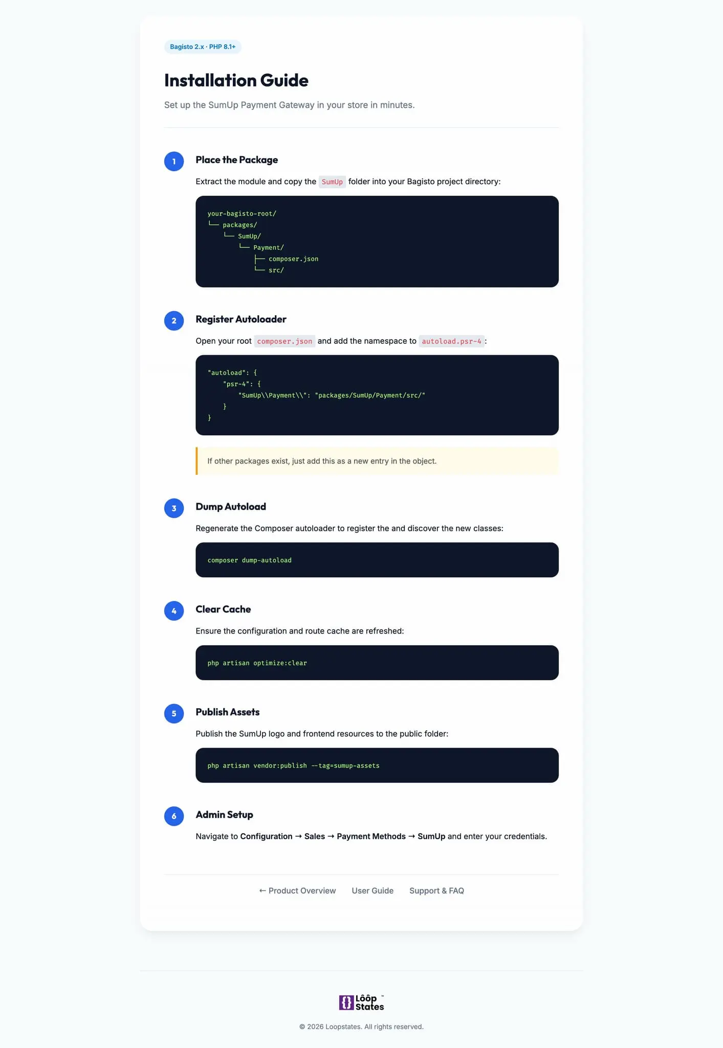 Screenshot 4 of SumUp Payment Gateway for Bagisto