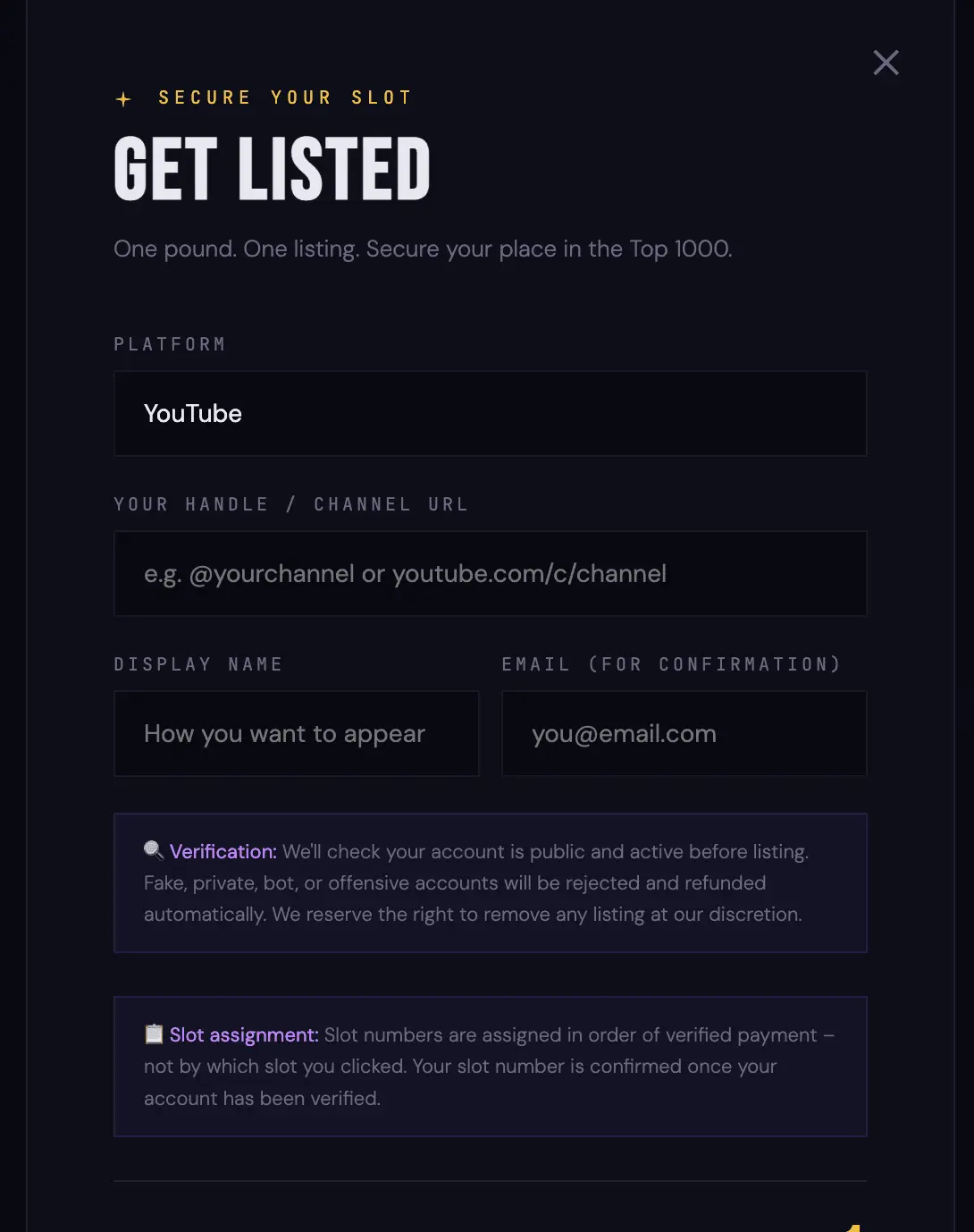 Screenshot 3 of Get Listed