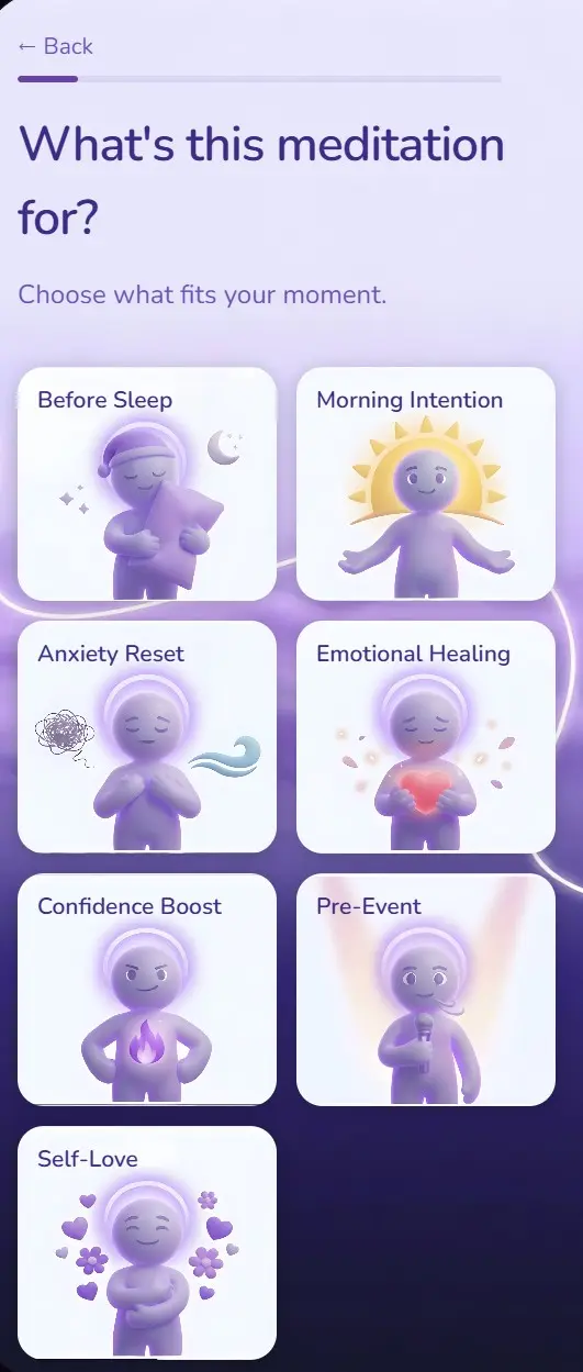 Screenshot 5 of MediTailor - AI Meditation App