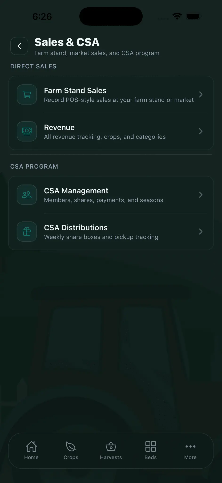 Screenshot 1 of CropsBook