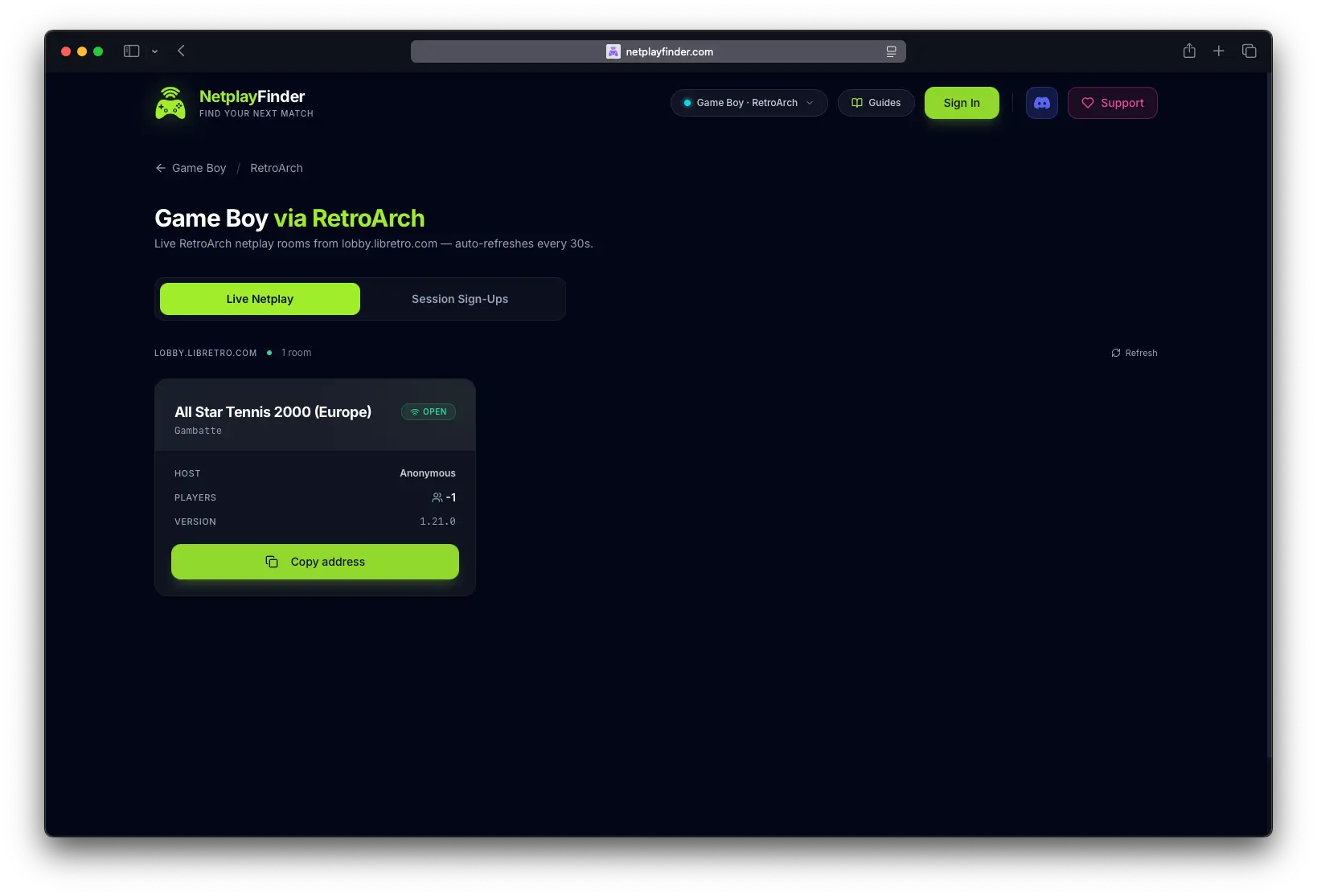 Screenshot 1 of NetplayFinder