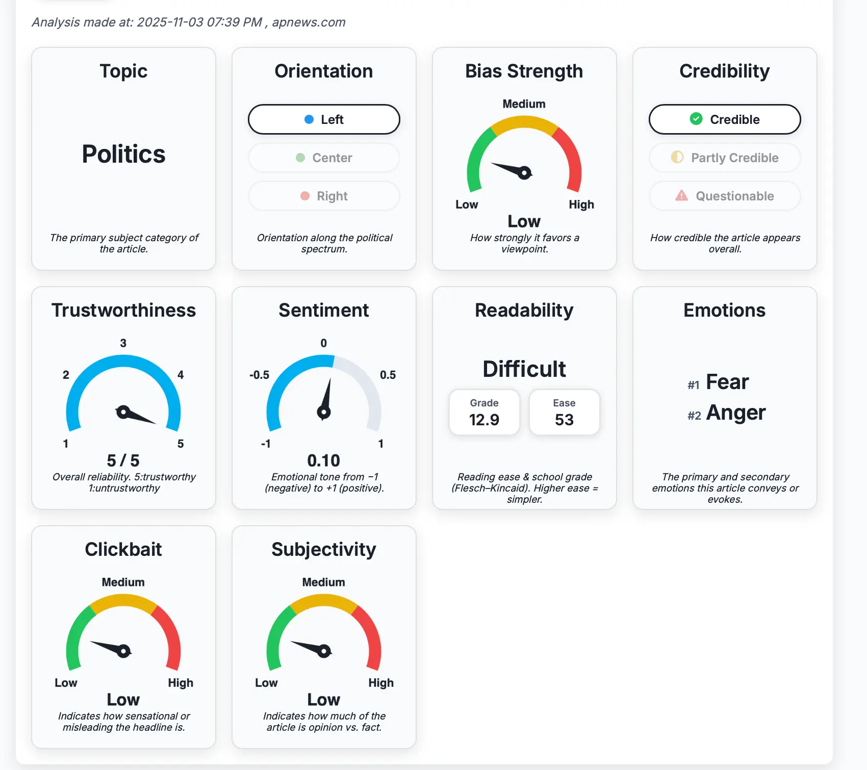 Screenshot 1 of Neutral News AI