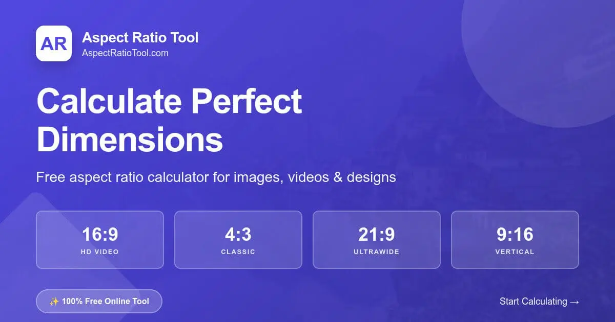 Screenshot 1 of Aspect Ratio Tool