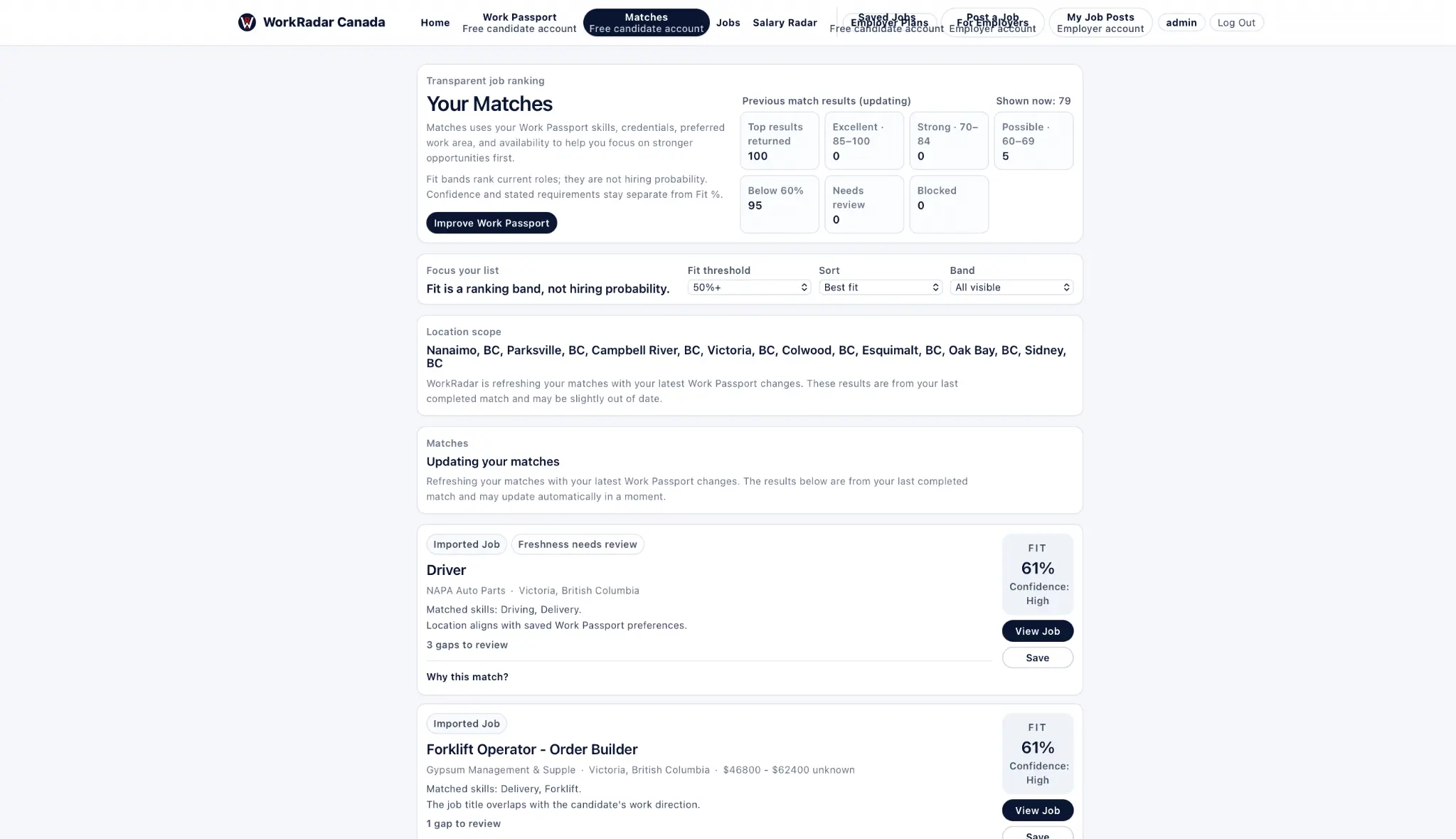 Screenshot 4 of WorkRadar Canada