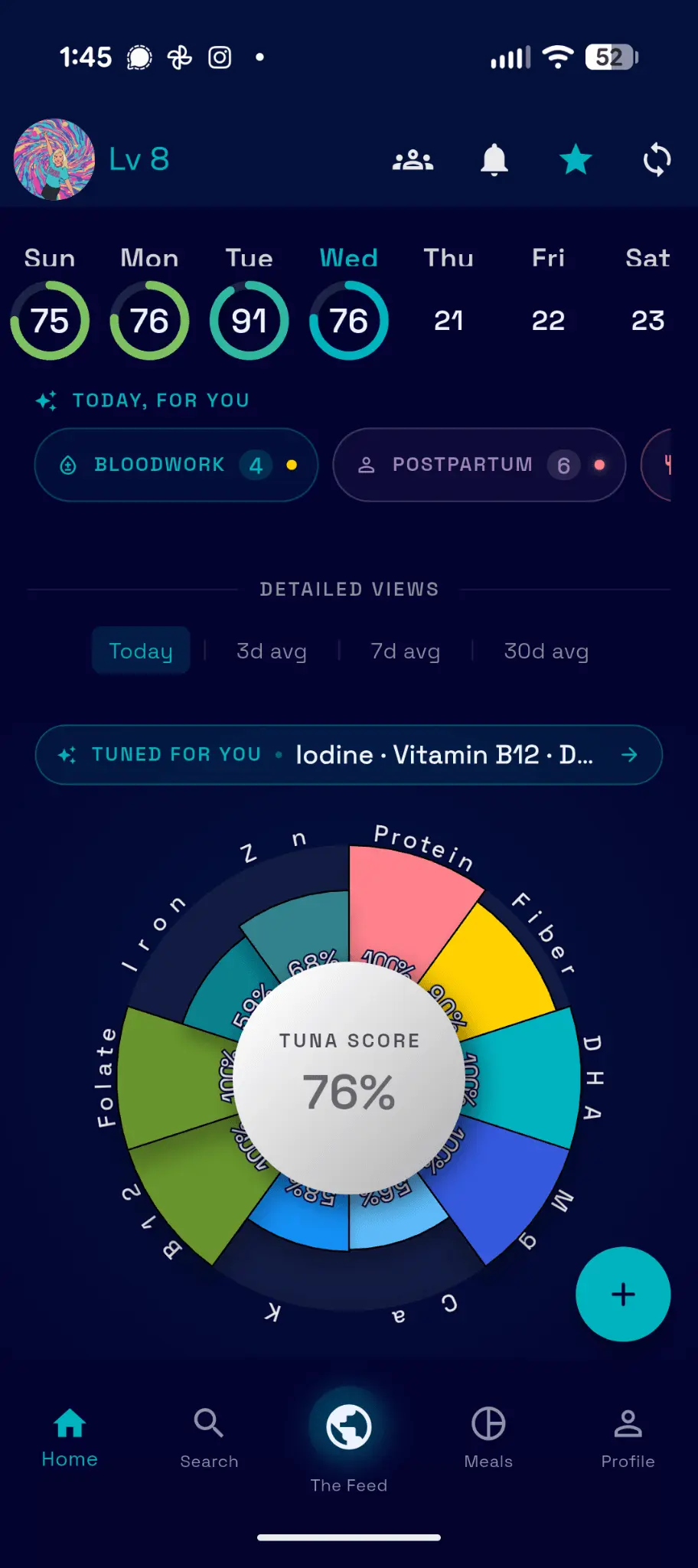 Screenshot 1 of TUNA: Ultimate Nutrition App