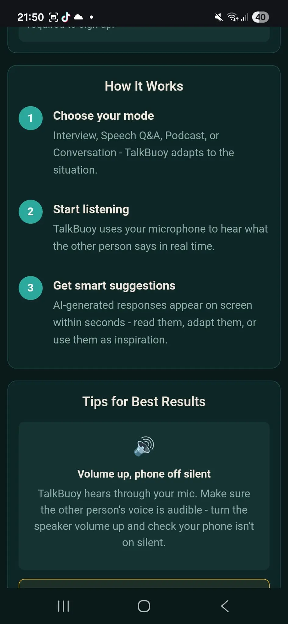 Screenshot 3 of TalkBuoy
