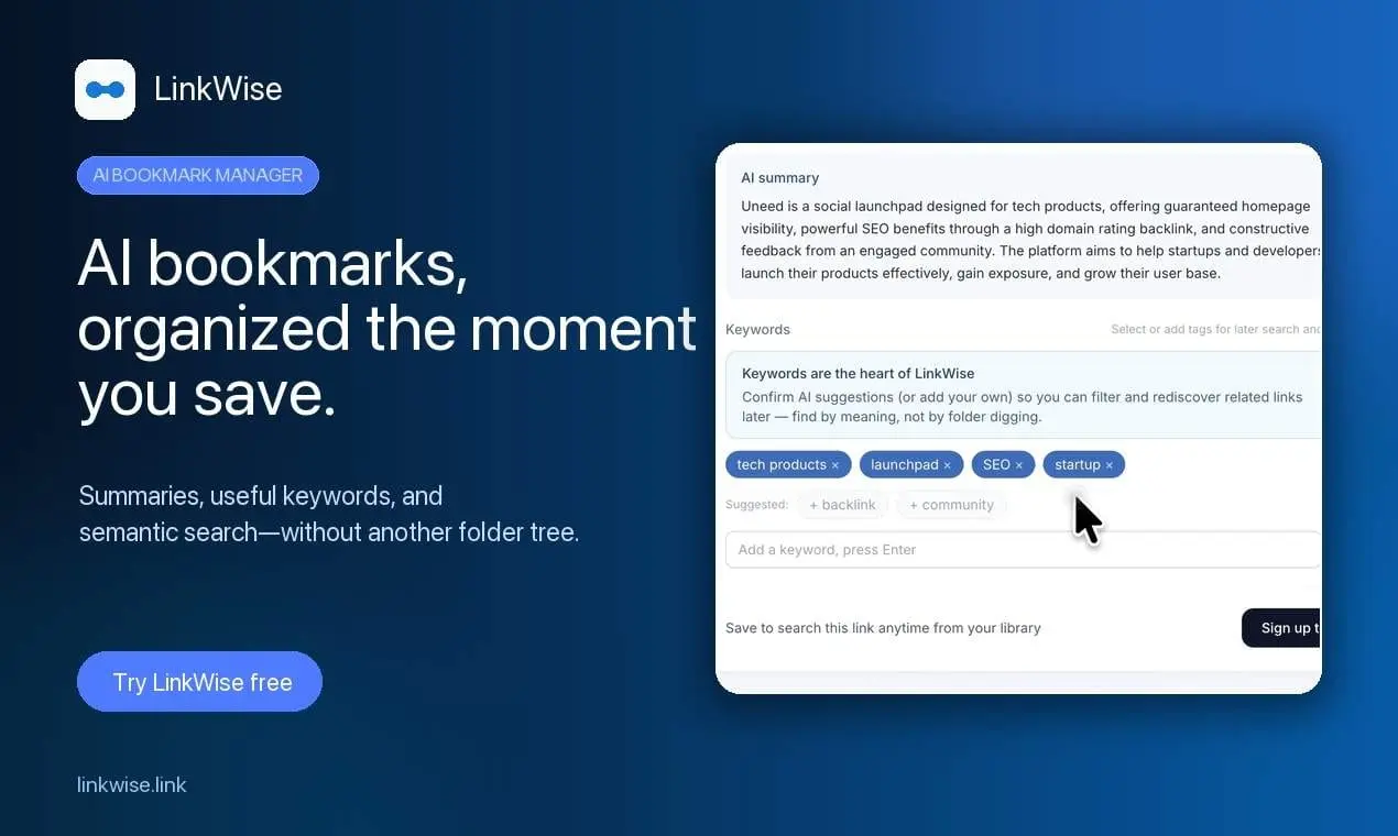 Screenshot 1 of linkwise.link