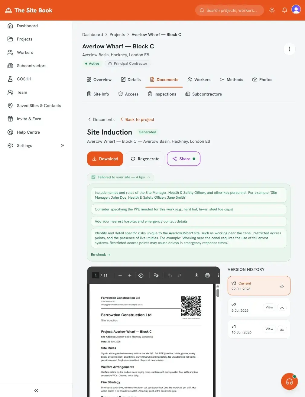 Screenshot 2 of The Site Book