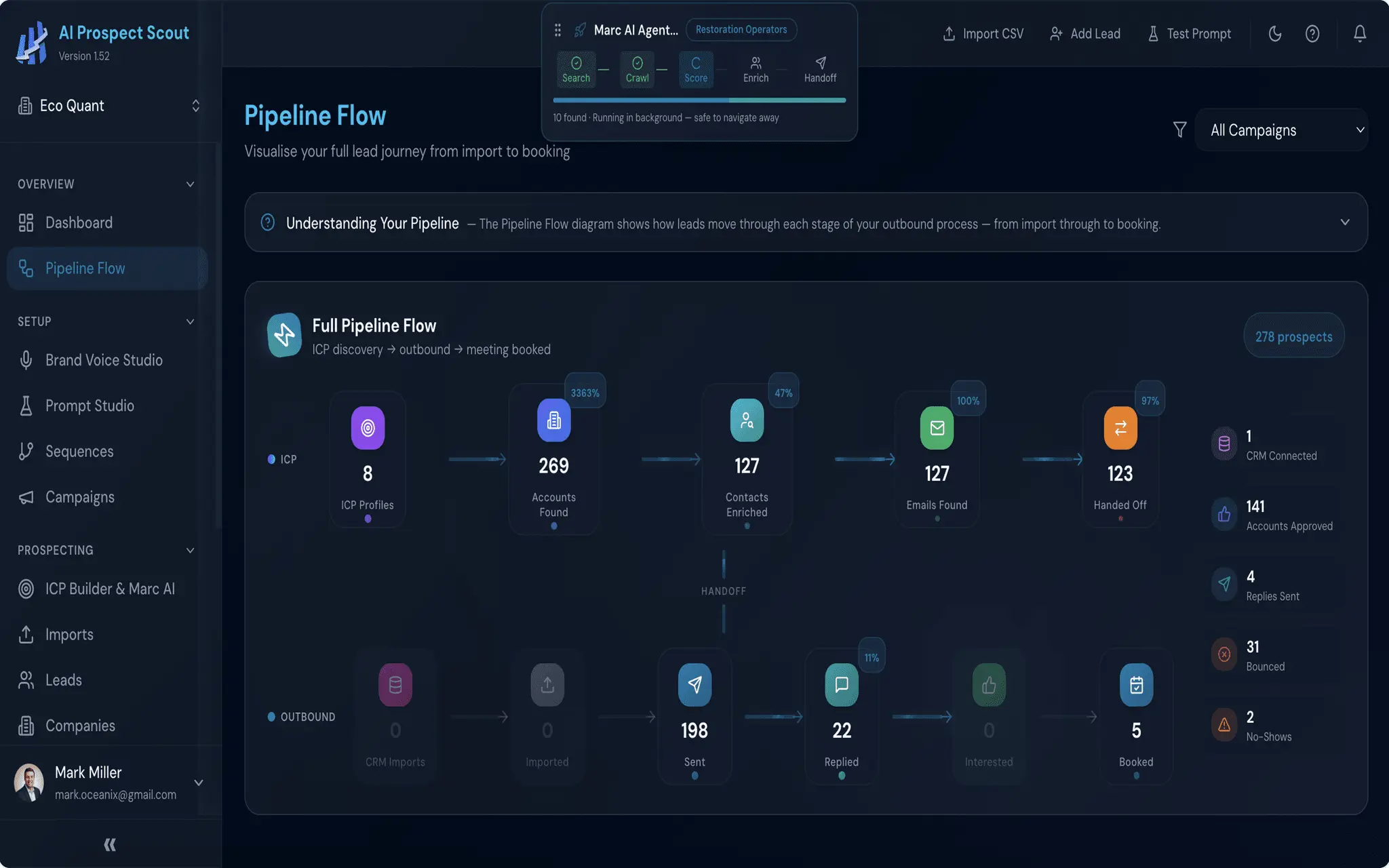 Screenshot 2 of AI Prospect Scout