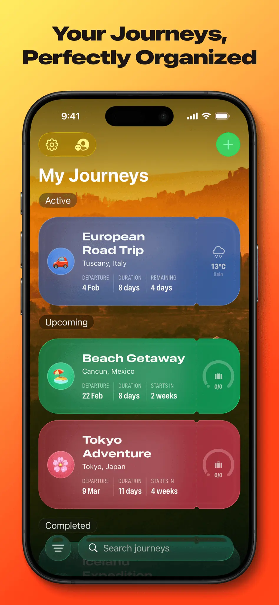 Screenshot 4 of journeybot - packing & travel iOS app