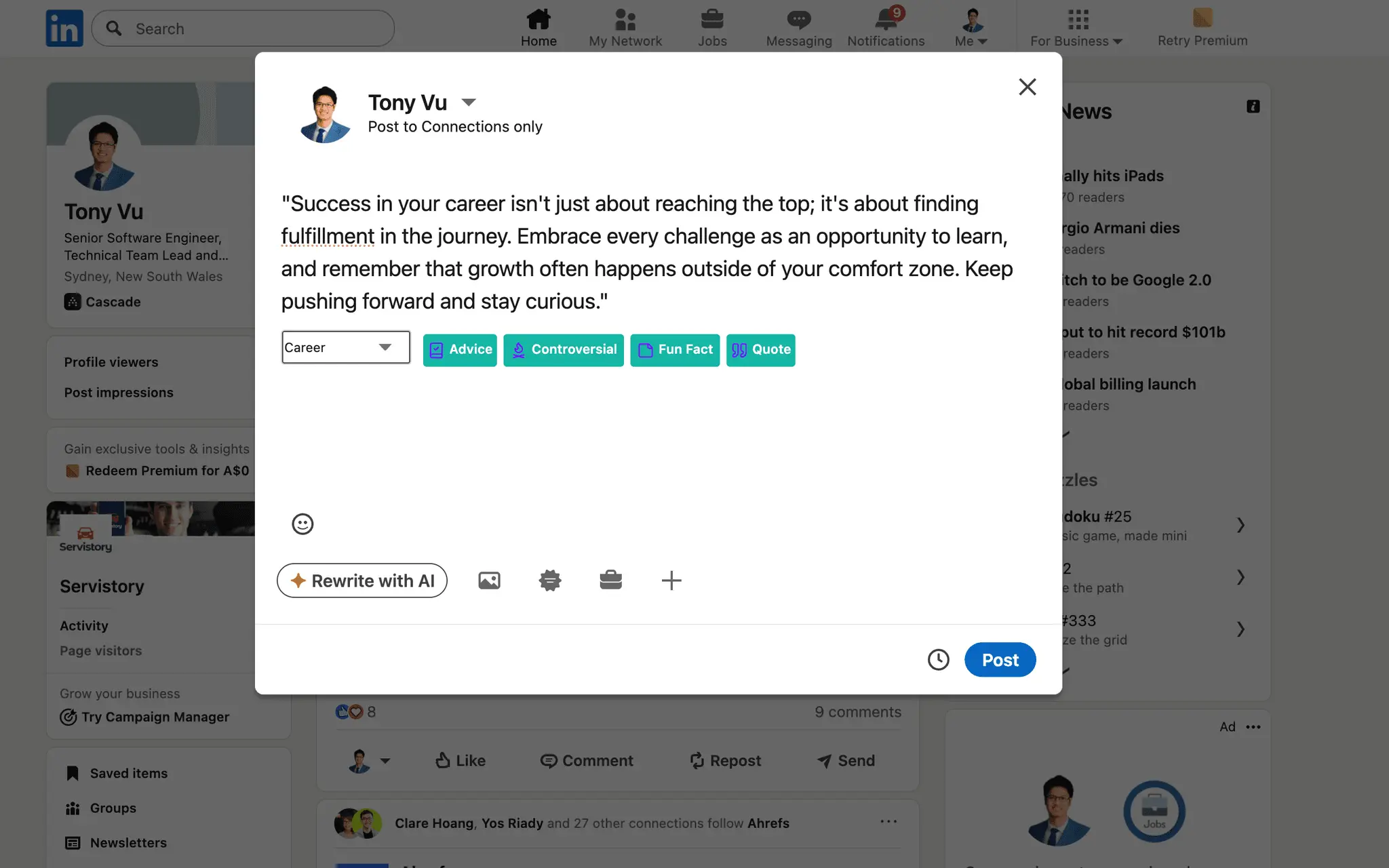 Screenshot 3 of VibeReply