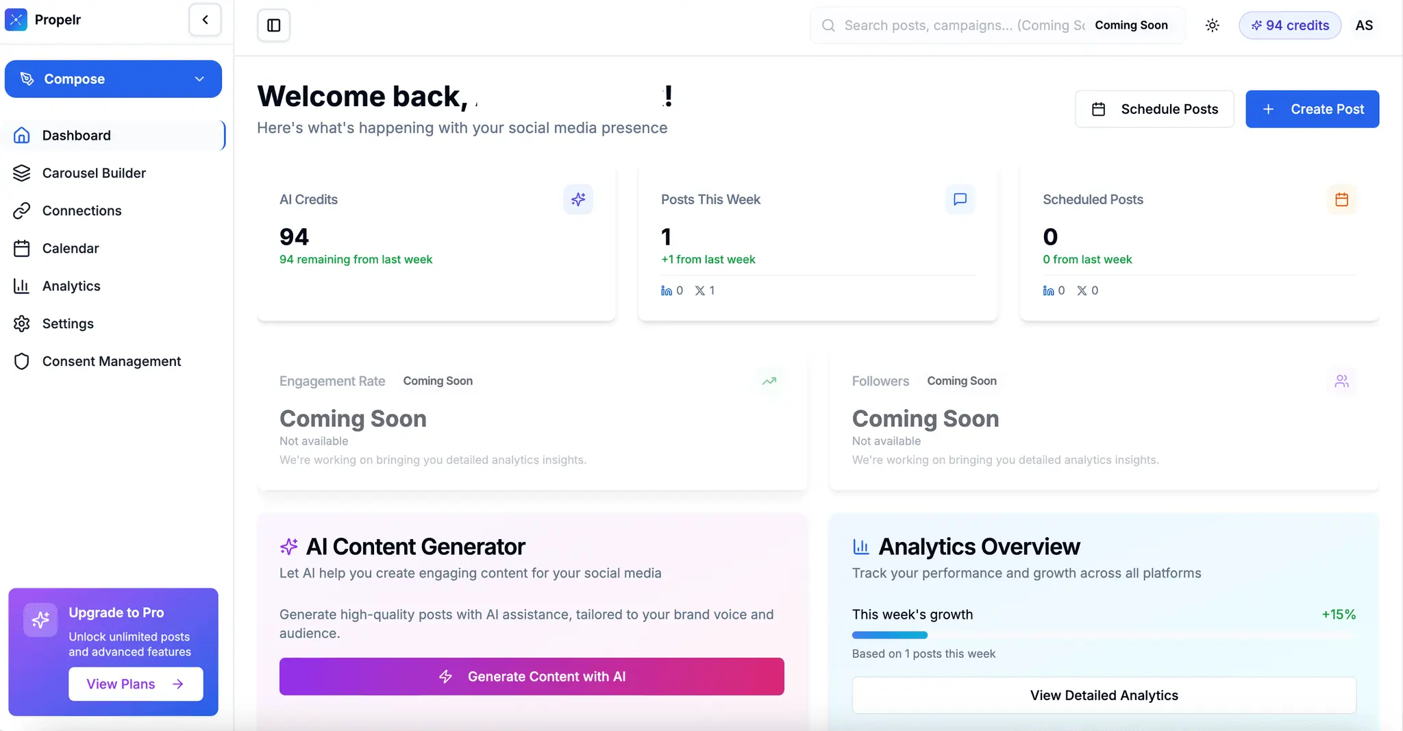 Screenshot 1 of Propelr