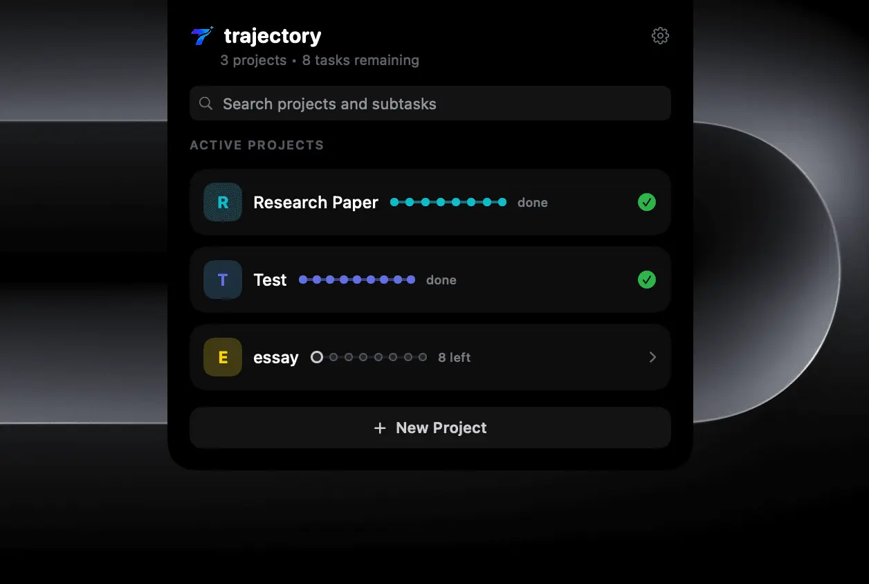 Screenshot 3 of trajectory Notch