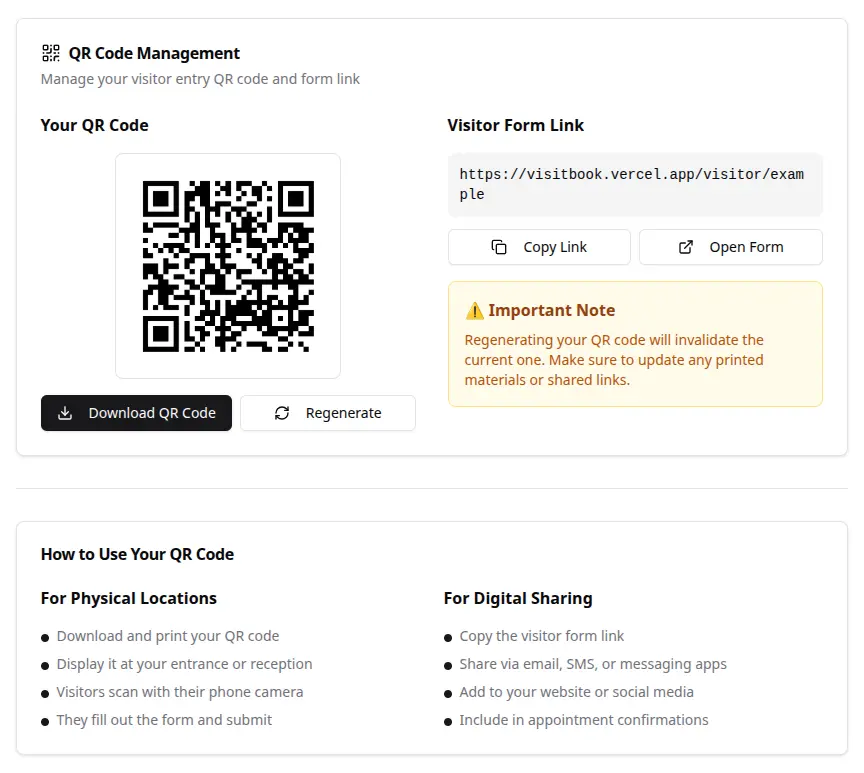 Screenshot 1 of VisitBook