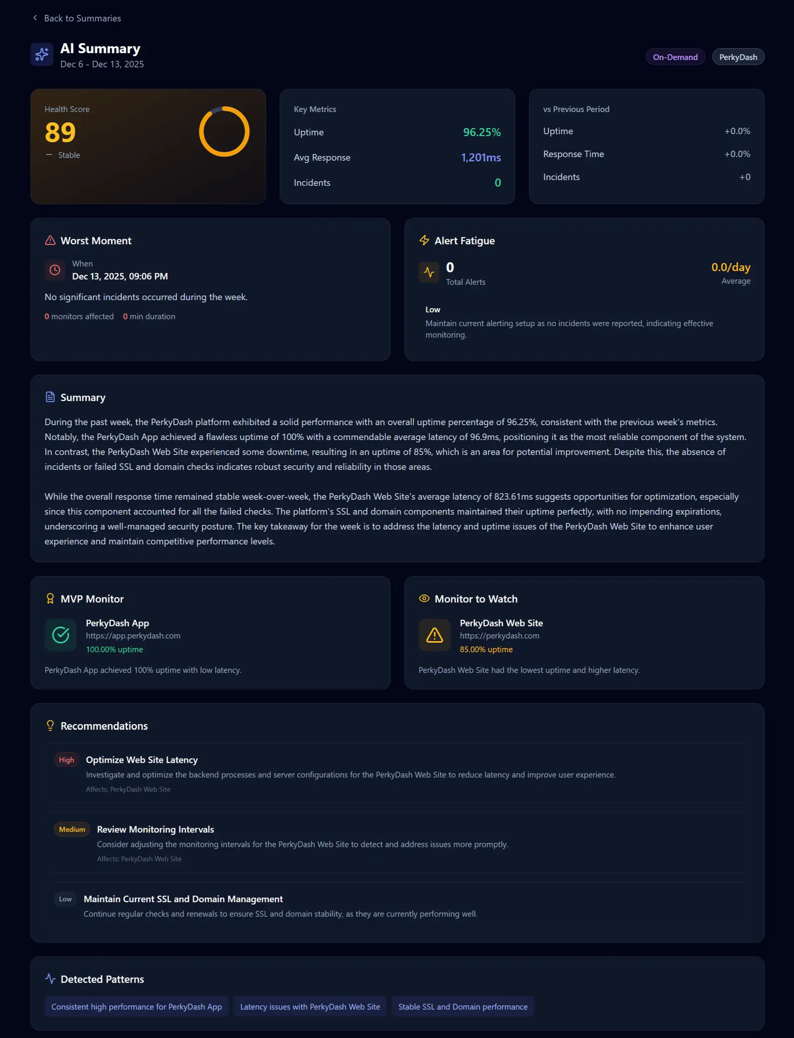 Screenshot 2 of Perkydash