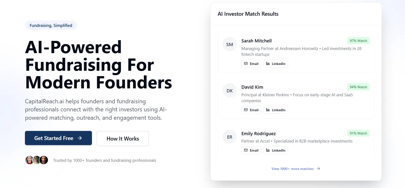 Screenshot 1 of Capital Reach AI