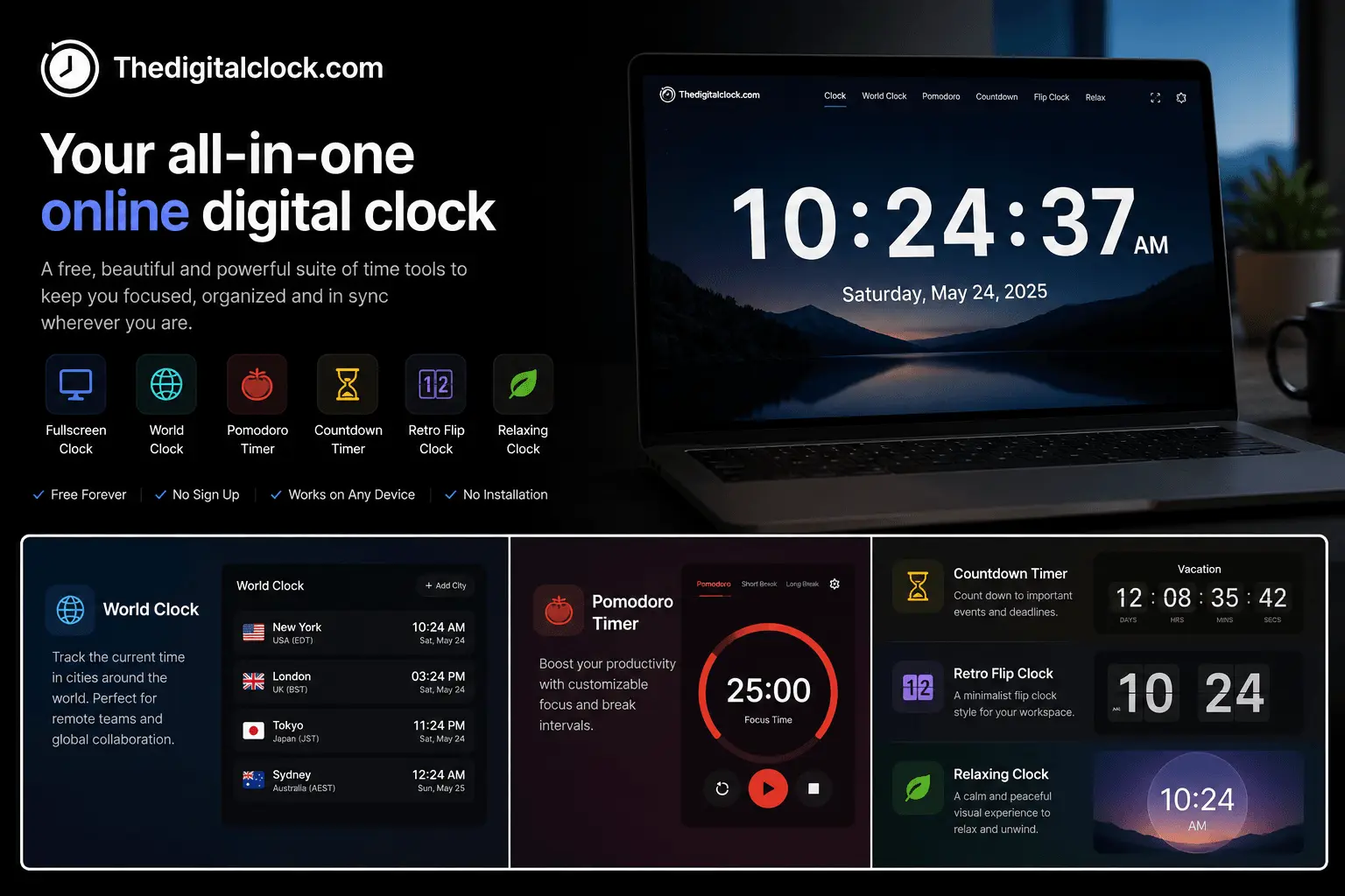 Screenshot 2 of The Digital Clock