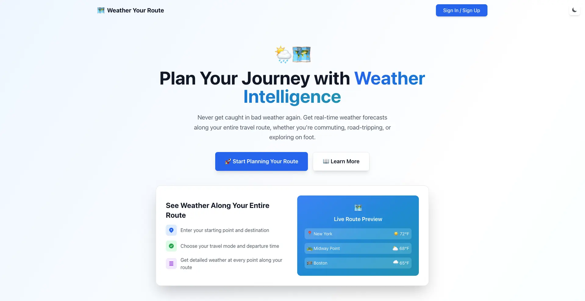 Screenshot 1 of Weather Your Route