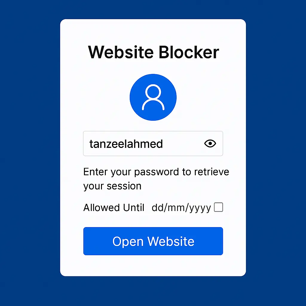 Screenshot 3 of Website-Blocker