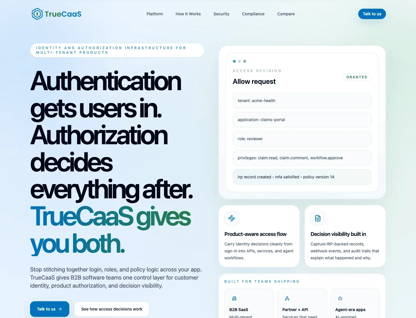 Screenshot 1 of TrueCaaS