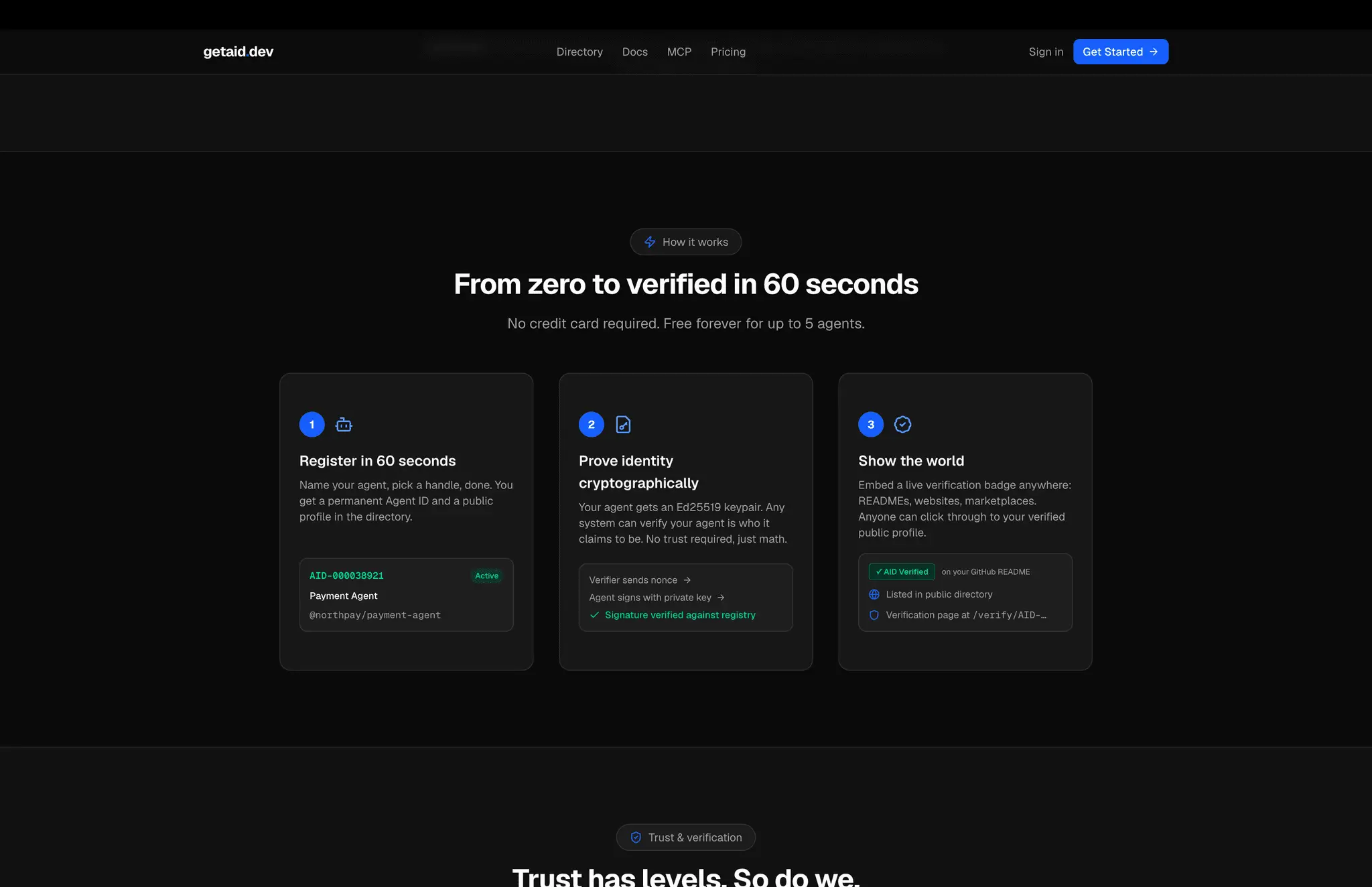 Screenshot 8 of getaid.dev