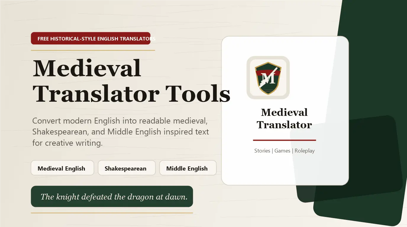 Screenshot 1 of Medieval Translator Tools