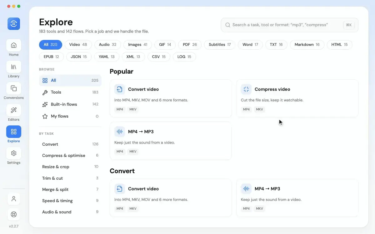 Screenshot 1 of 9xConvert