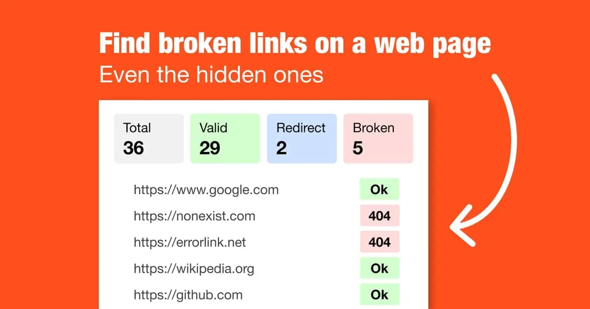 Screenshot 1 of Broken Link Checker