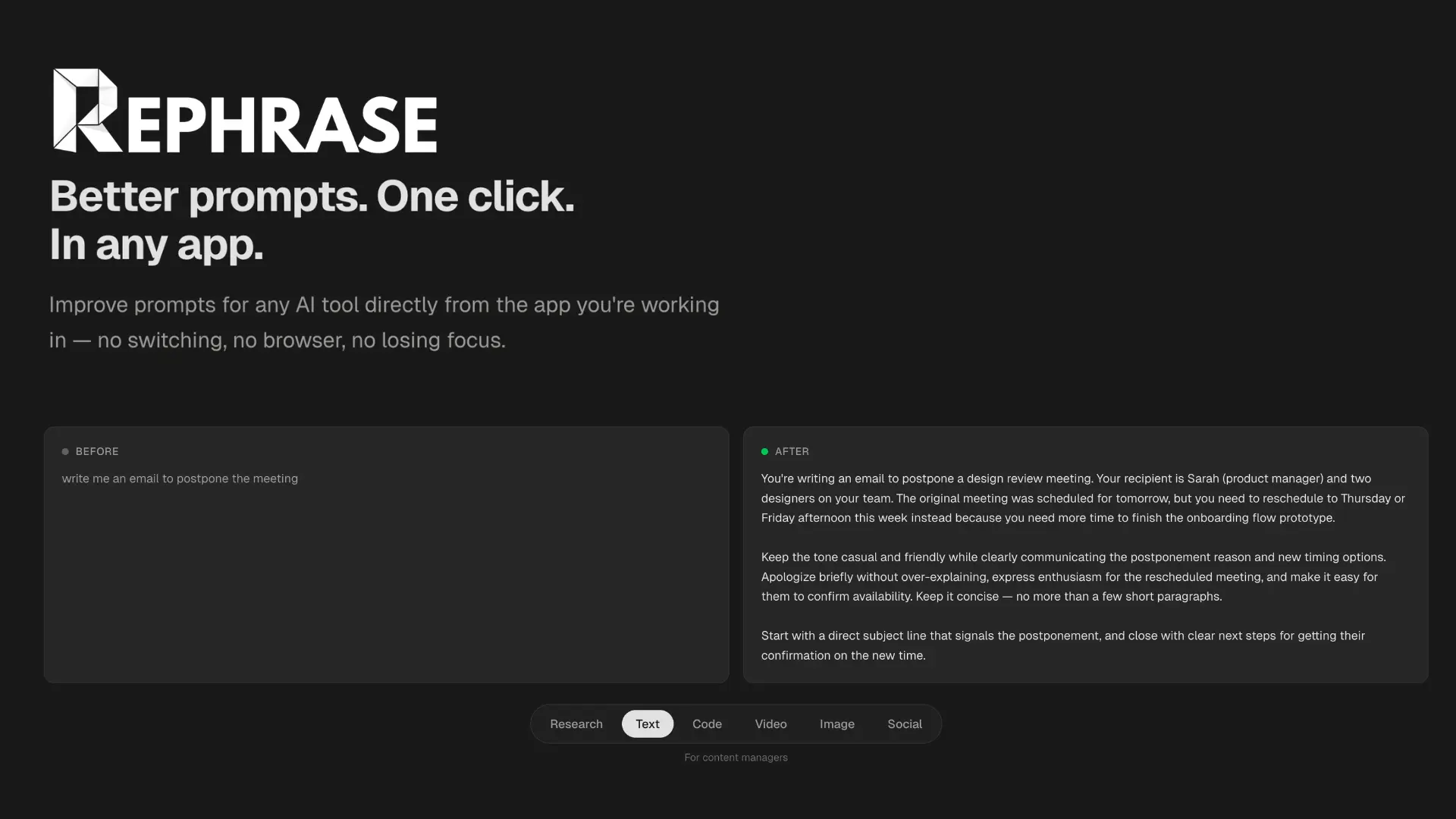Screenshot 5 of Rephrase