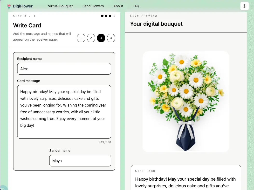 Screenshot 6 of Digital Flower Bouquet
