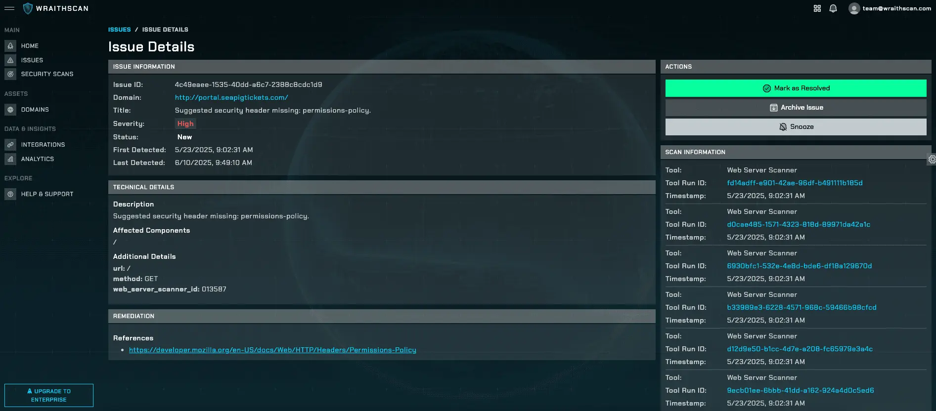 Screenshot 2 of WraithScan