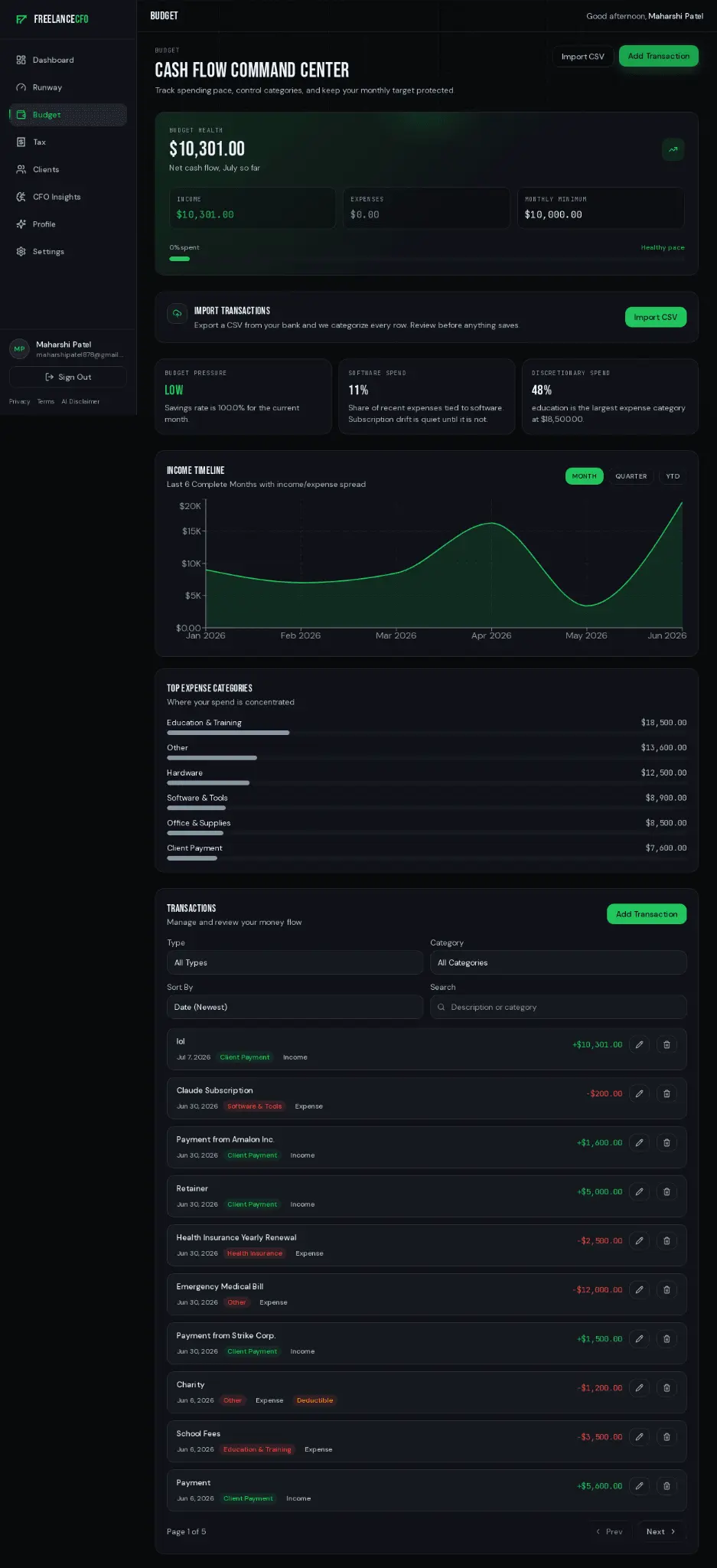Screenshot 3 of FreelanceCFO