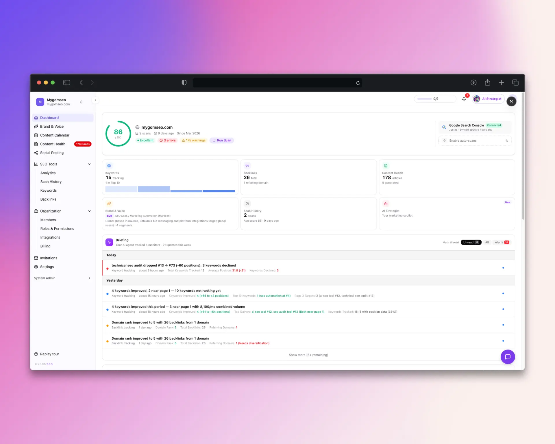 Screenshot 8 of Mygom SEO
