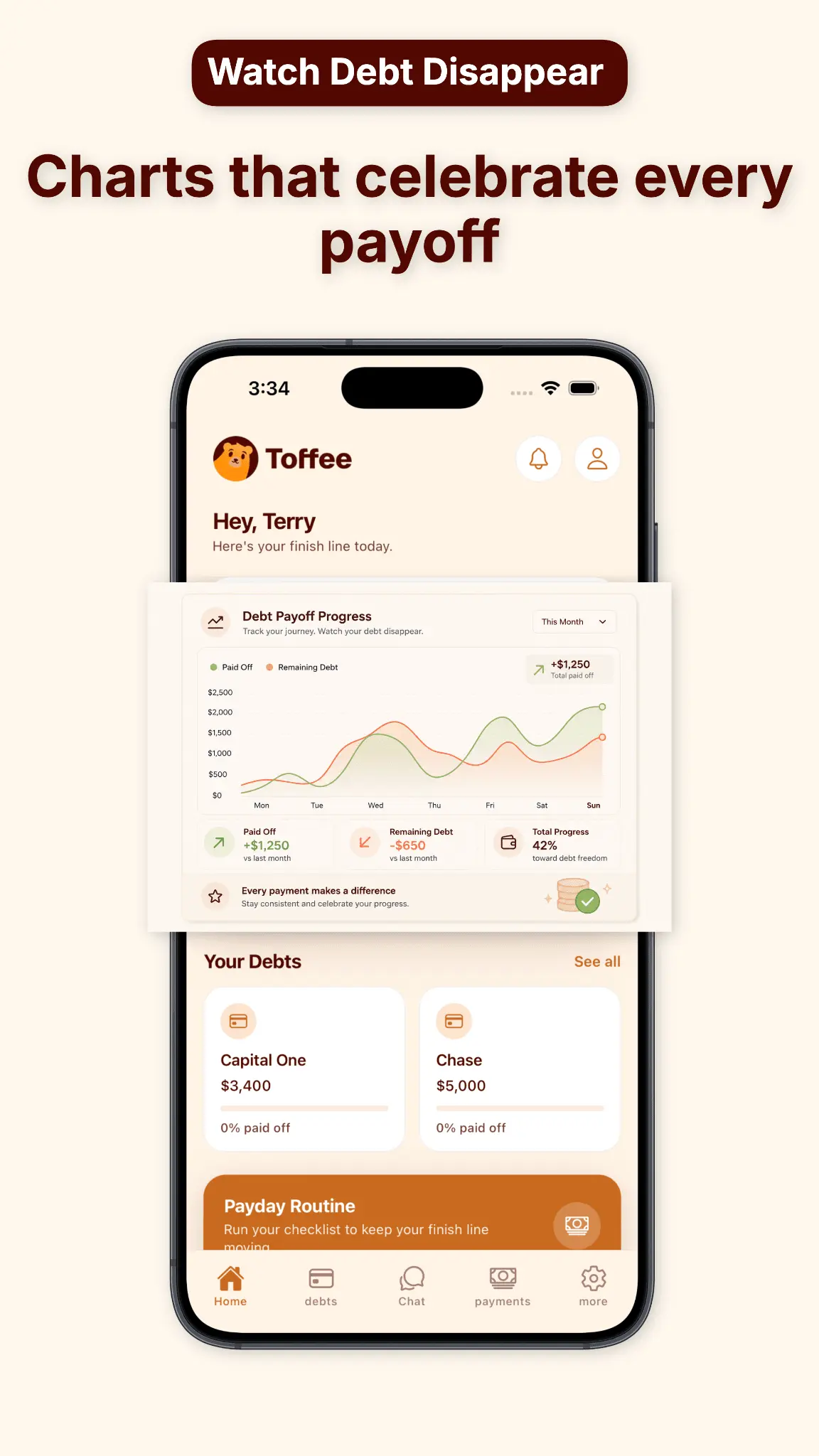 Screenshot 7 of Toffee: AI Debt Coach