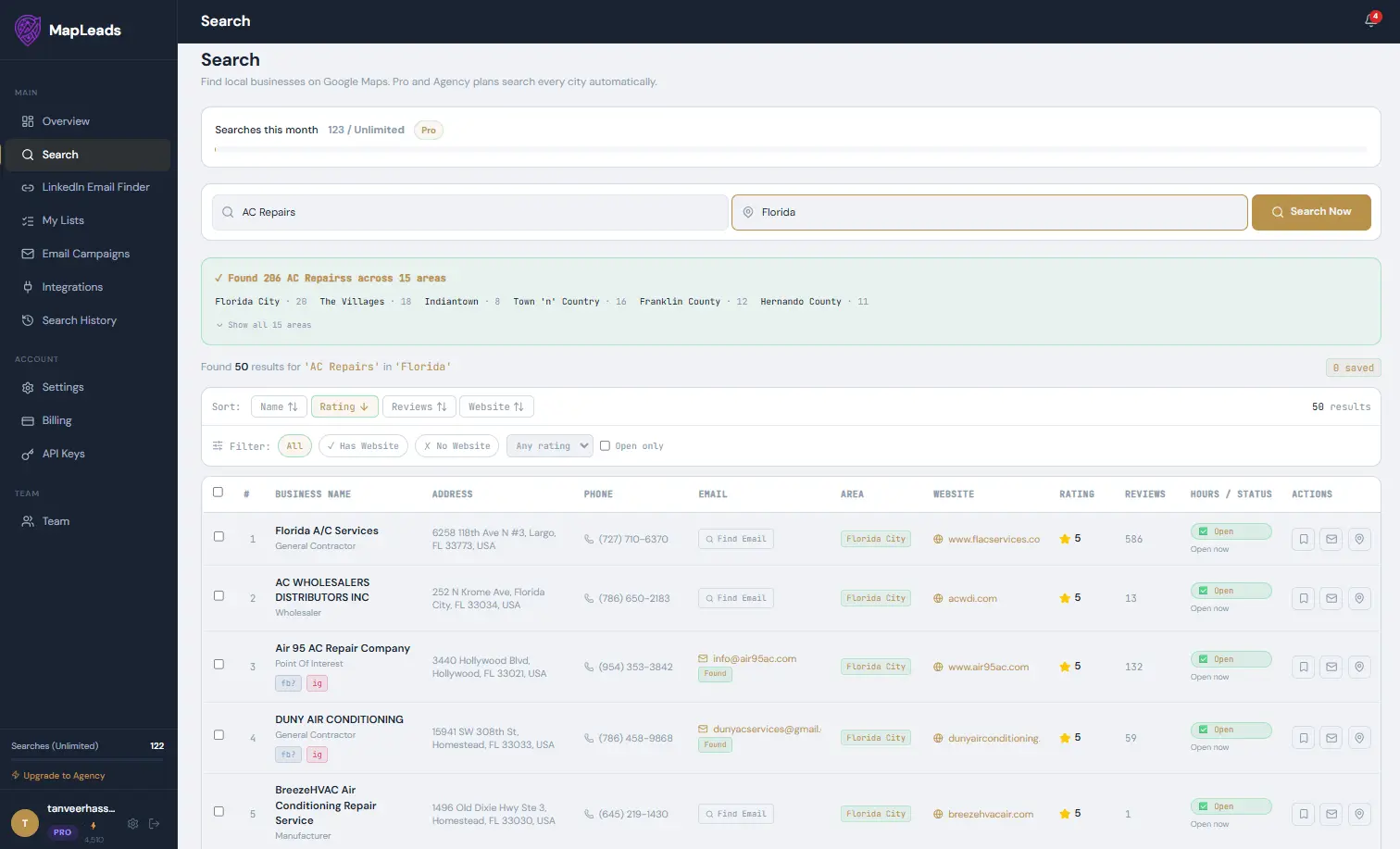 Screenshot 4 of MapLeads