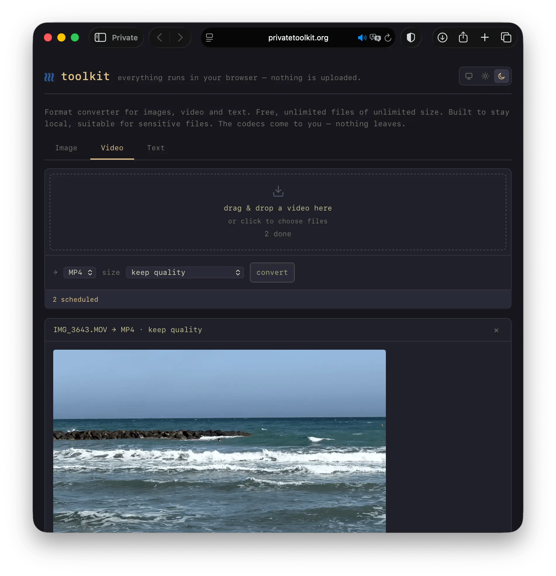 Screenshot 2 of Private Toolkit