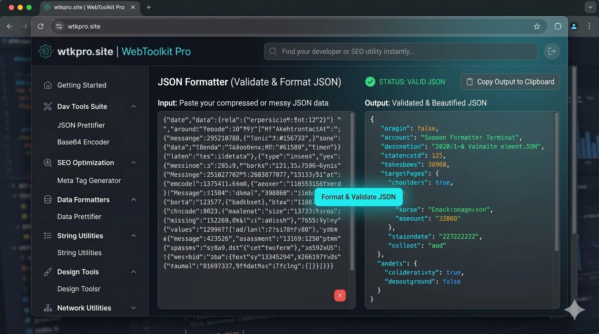 Screenshot 1 of Web Toolkit Pro