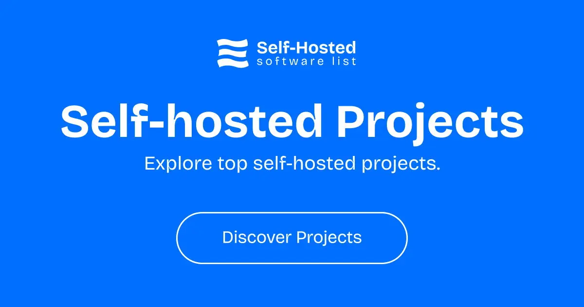 Screenshot 1 of Self-Hosted Software List
