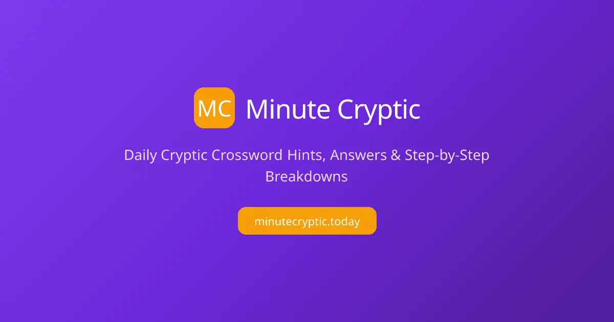 Screenshot 1 of Minute Cryptic Answer Today