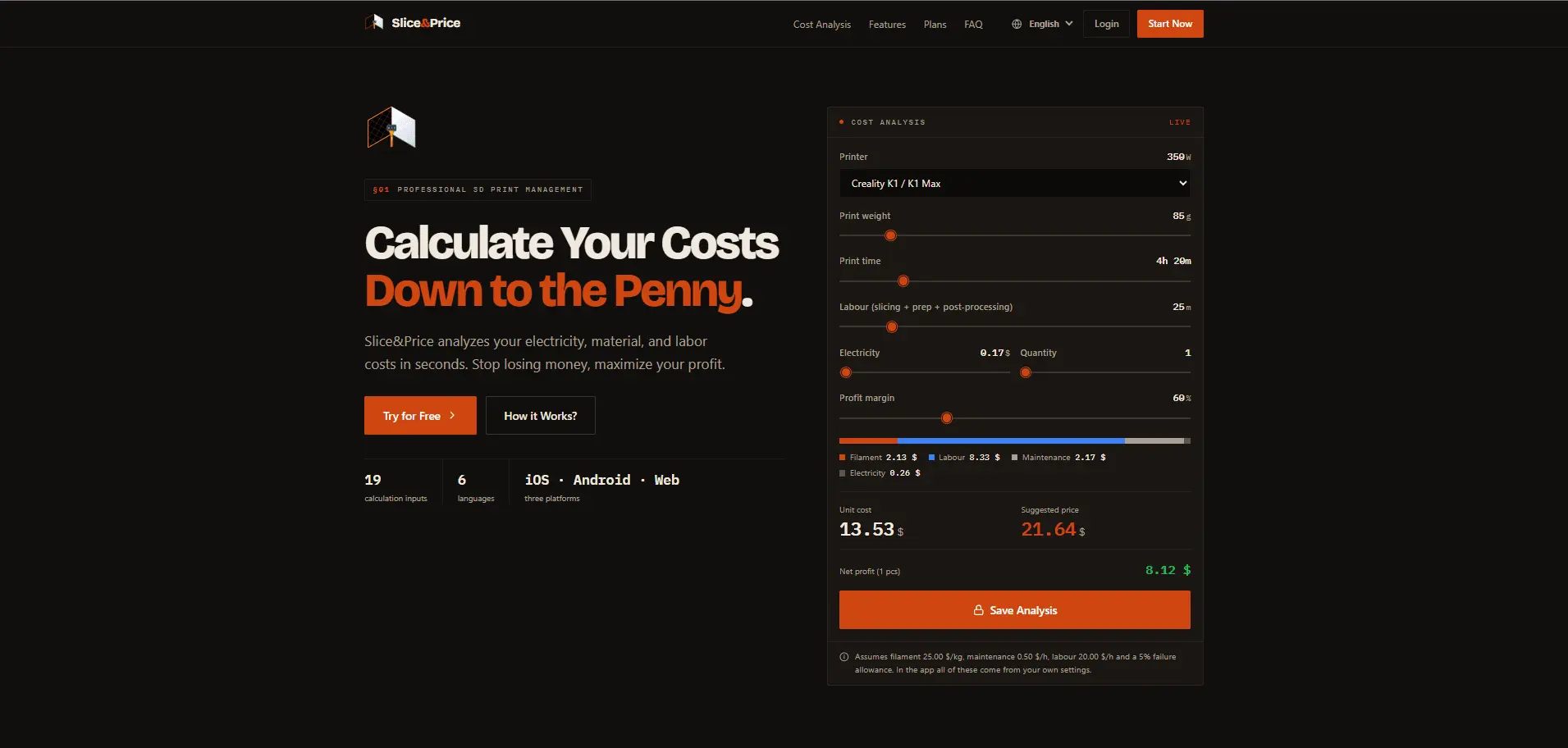 Screenshot 1 of Slice & Price