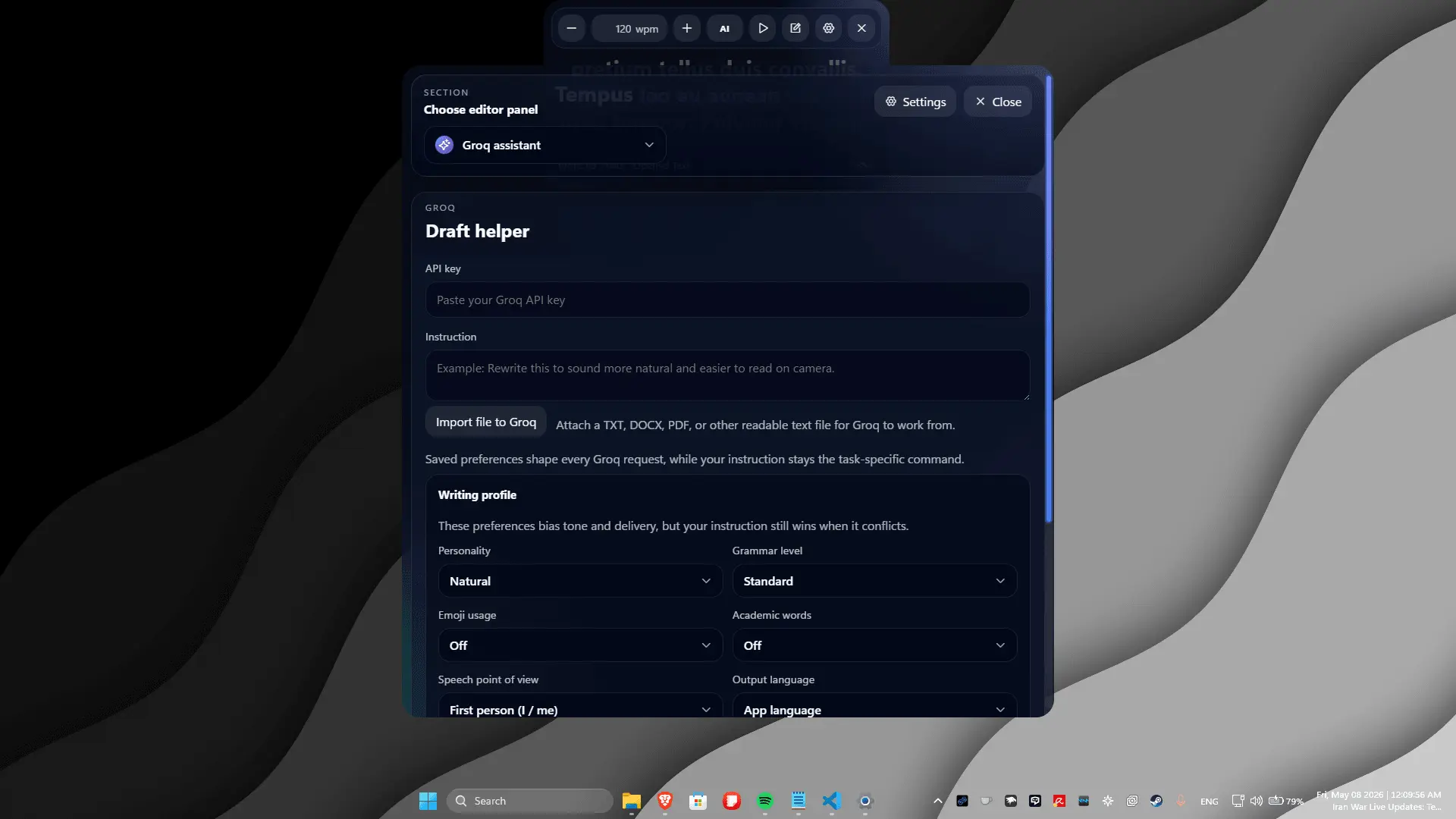 Screenshot 3 of Flow Teleprompter