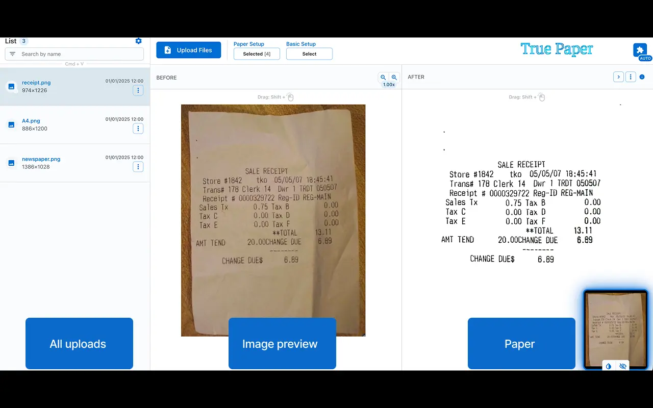 Screenshot 1 of True Paper