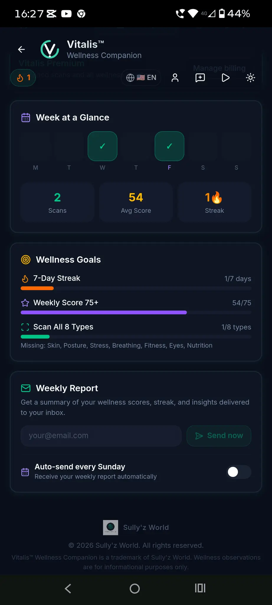 Screenshot 7 of Vitalis Wellness Companion 