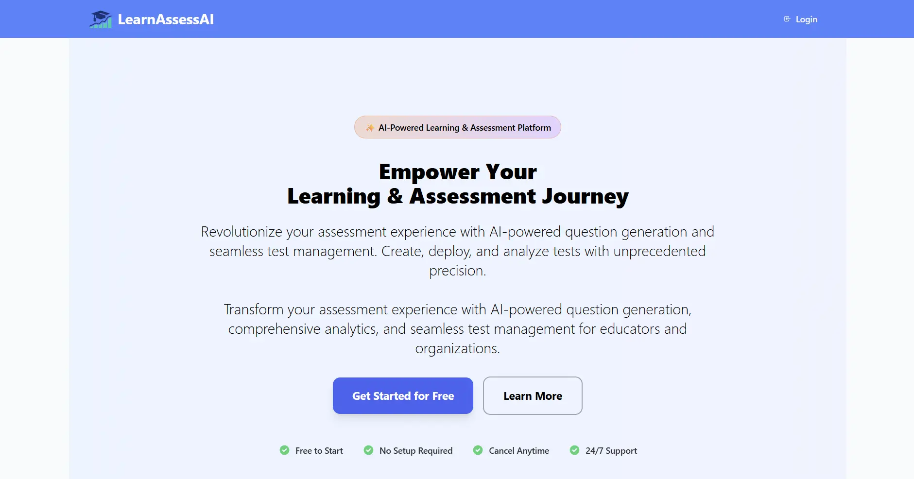 Screenshot 1 of LearnAssessAI