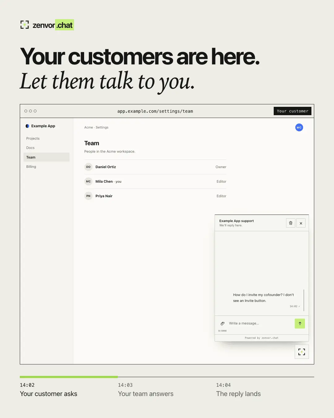 Screenshot 1 of zenvor.chat