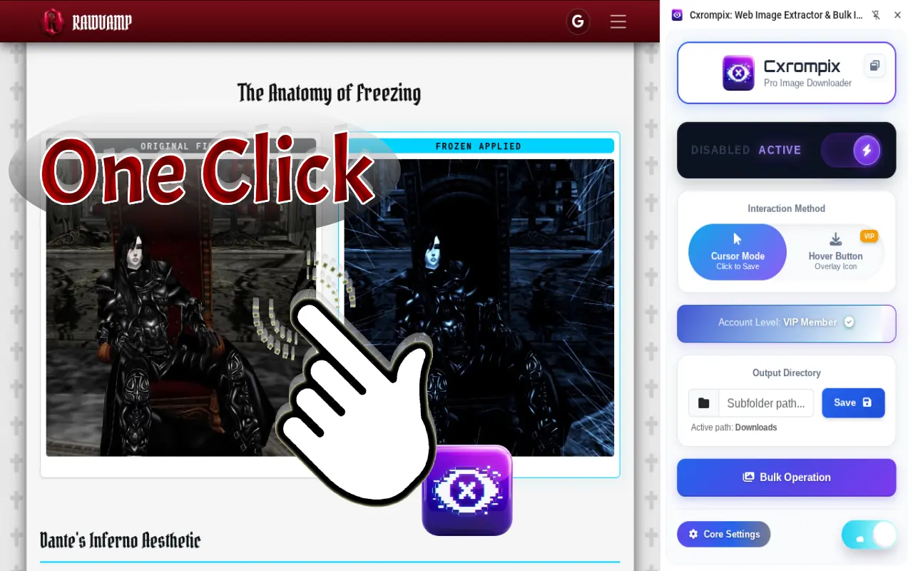 Screenshot 1 of Cxrompix: Web Image Extractor Downloader