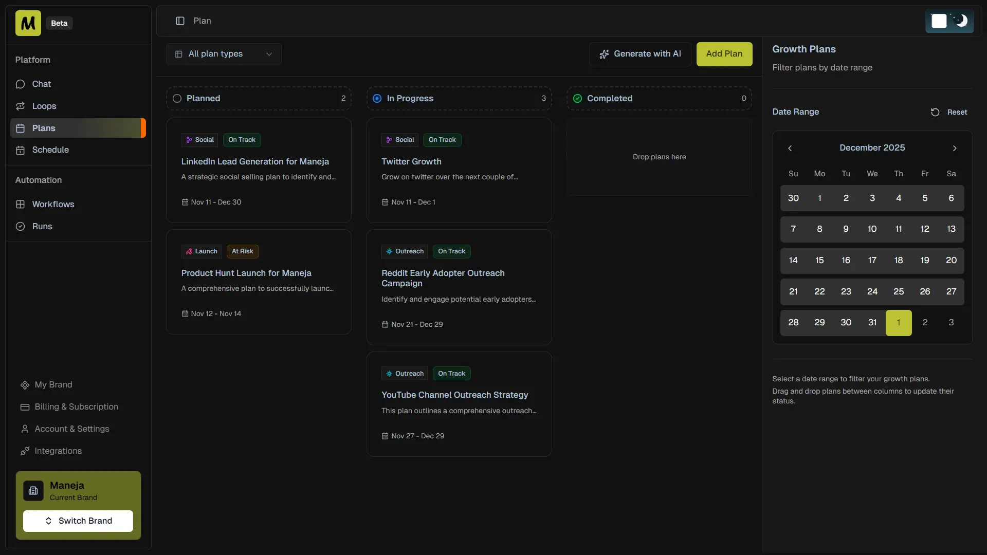 Screenshot 4 of Maneja - AI Marketing